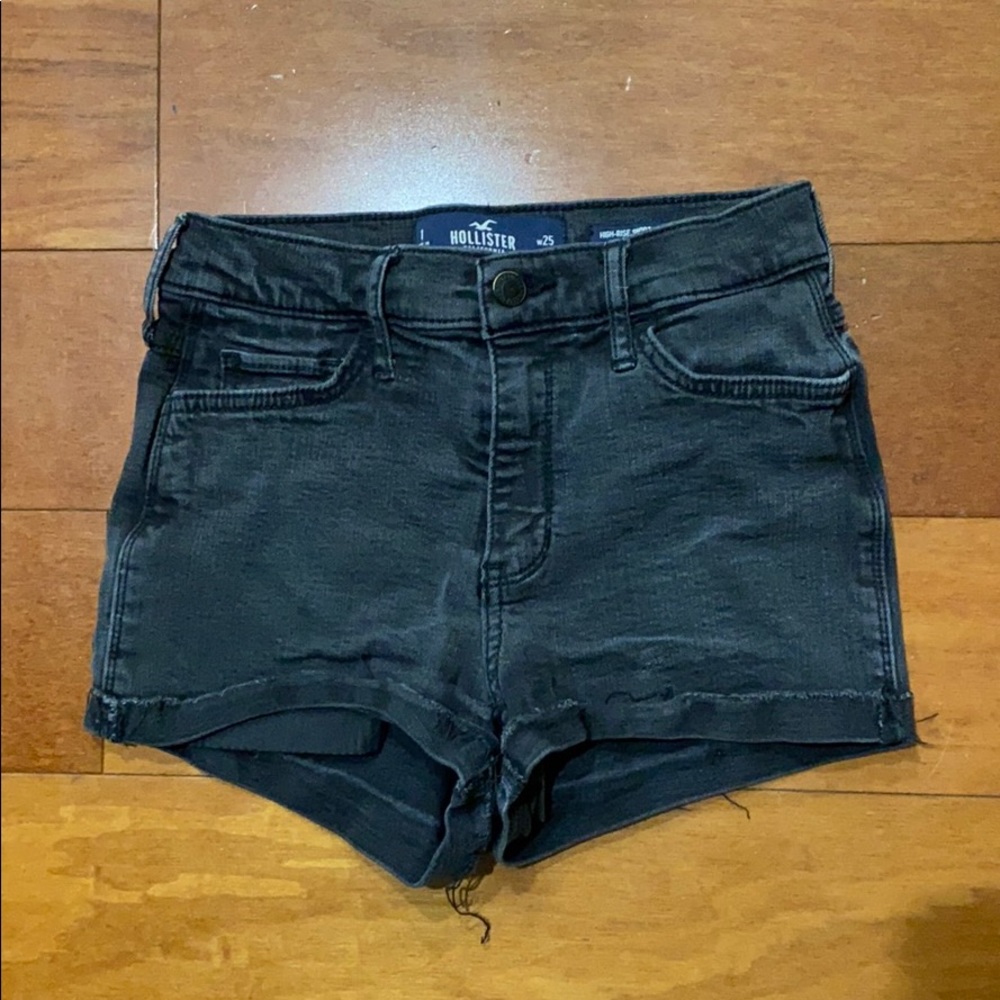 Black Hollister Jean Shorts